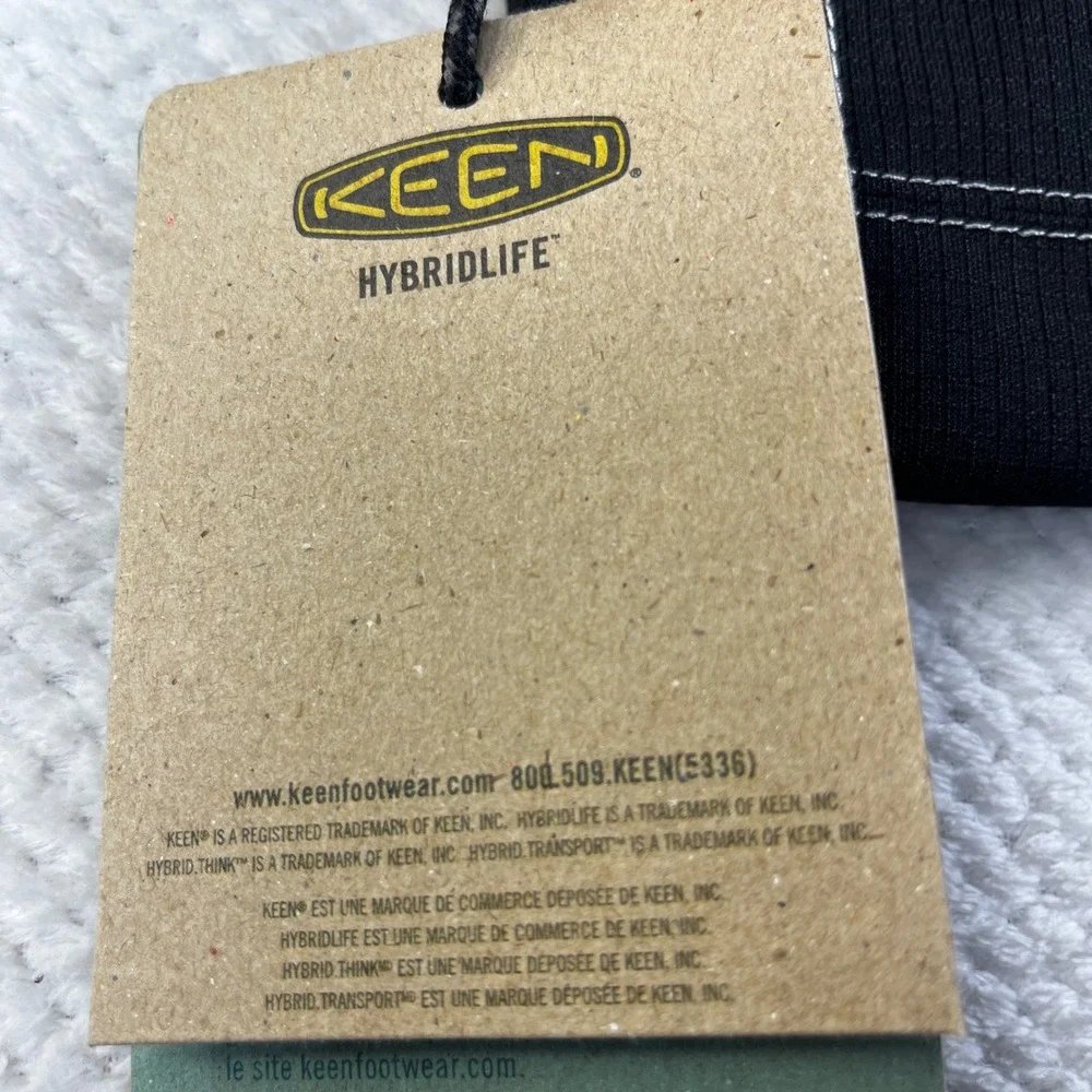 Keen Hybrid Transport Neck Wallet Black Canvas Travel Pouch ID Holder NWT